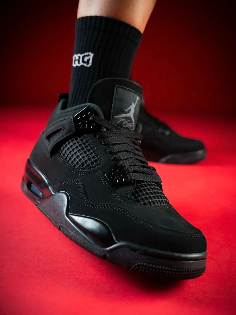 Air Jordan 4 Retro ‘Black Cat 2025’ -Men’s Athletic Shoes Sneakers